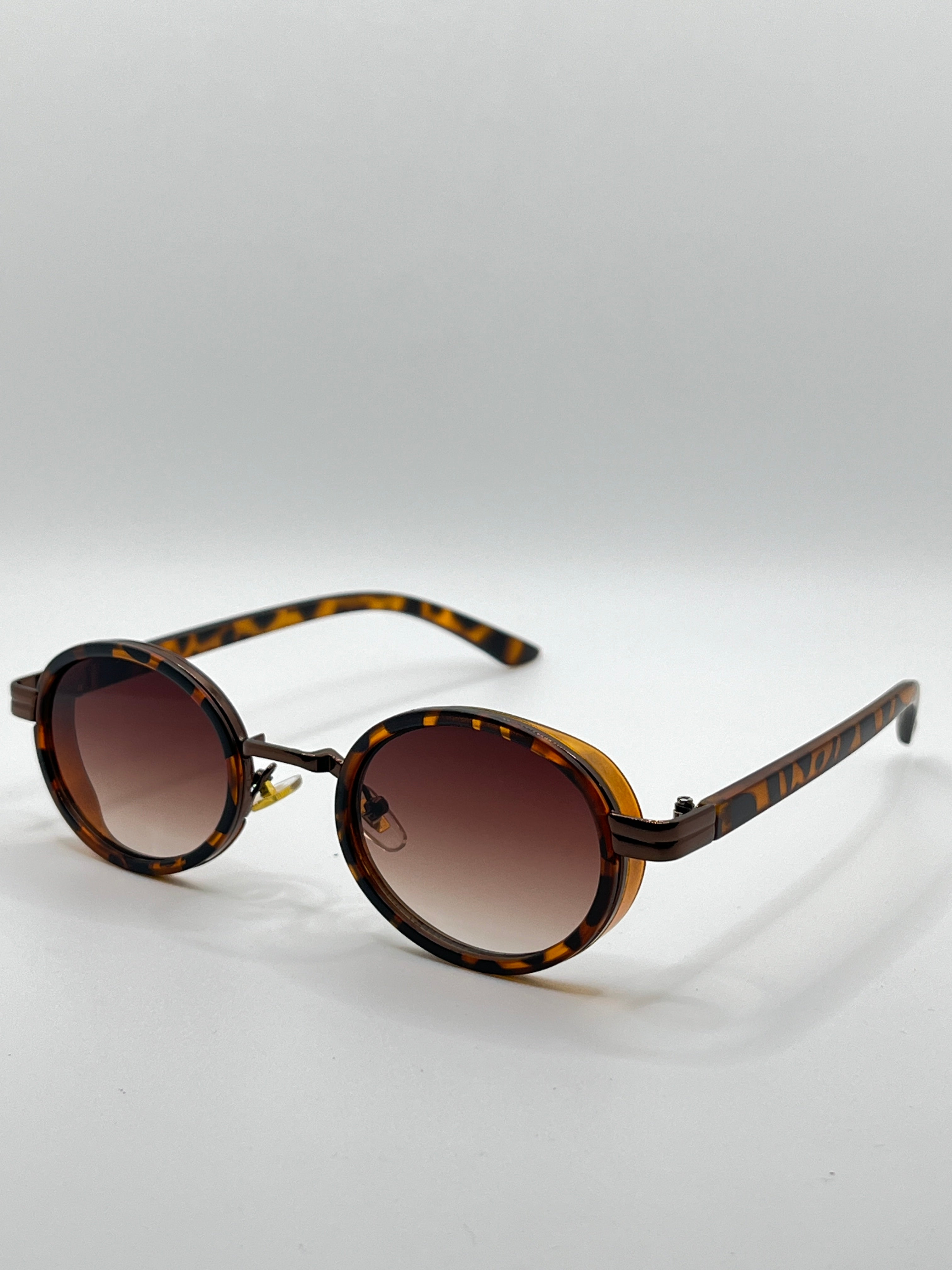 Vintage Round Steampunk Sunglasses