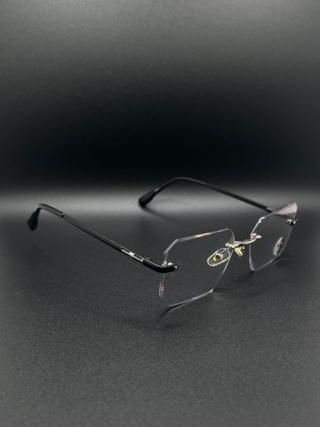 Rimless Geometric Hexagon Photochromic Glasses 4 in one