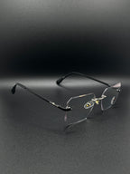 Rimless Geometric Hexagon Photochromic Glasses 4 in one