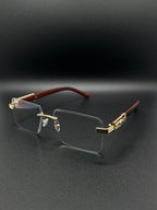 Gold Accents and Rosewood 5 in one Glasses