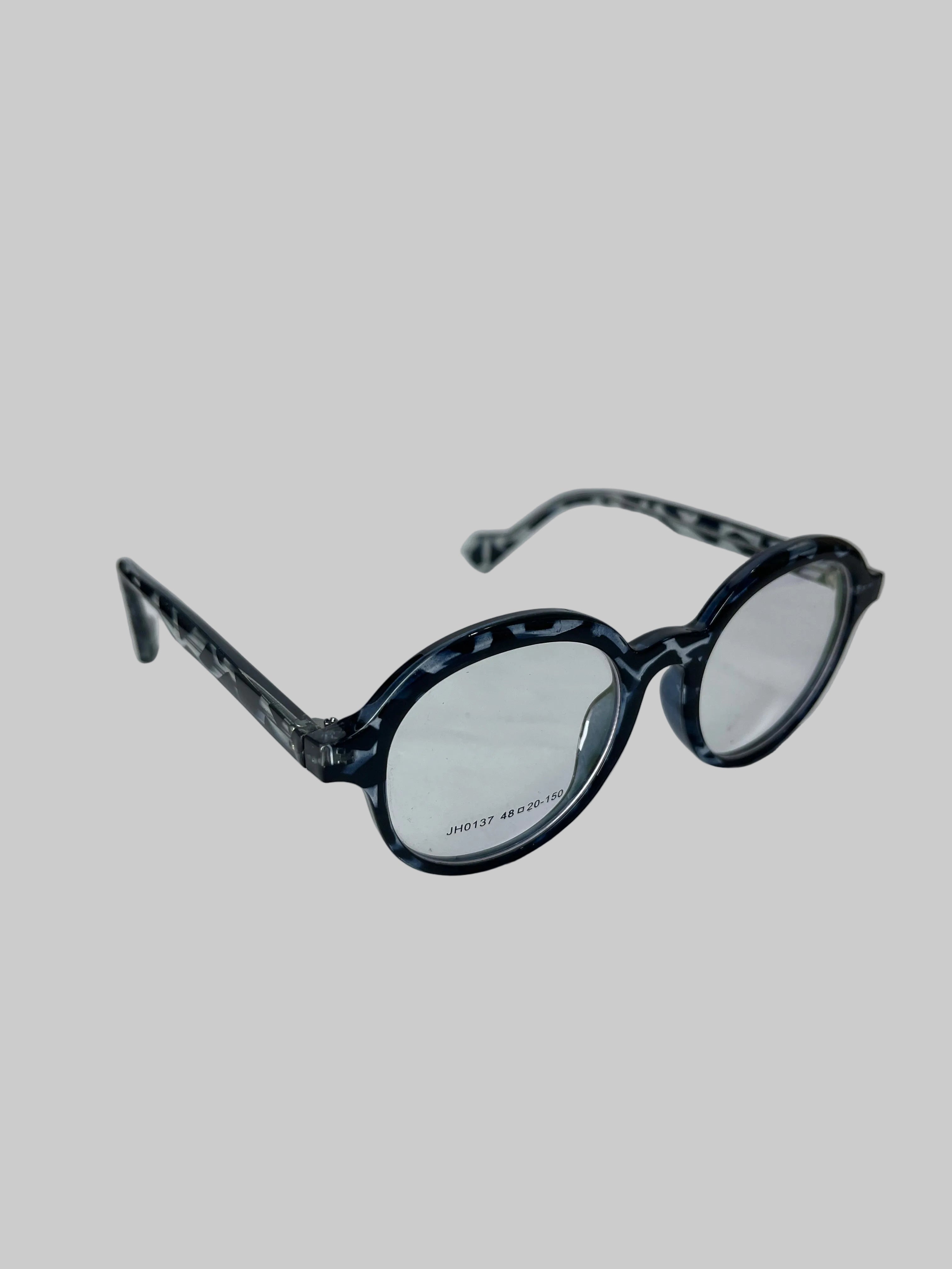 Midnight Granite Round Glasses