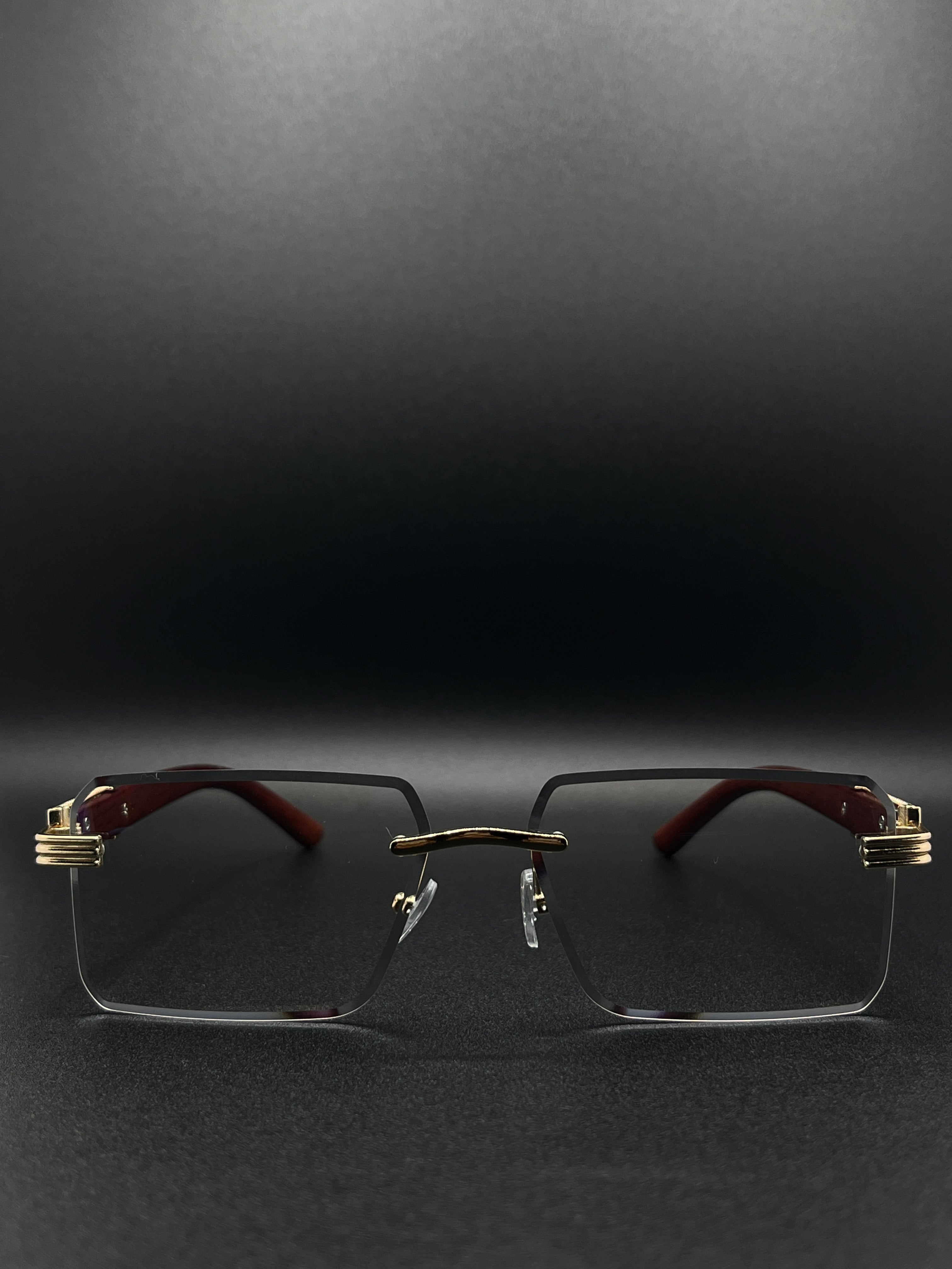 Gold Accents and Rosewood 5 in one Glasses