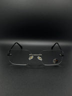 Rimless Geometric Hexagon Photochromic Glasses 4 in one