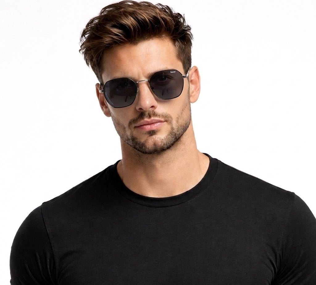 Geometric Hexagonal Sunglasses