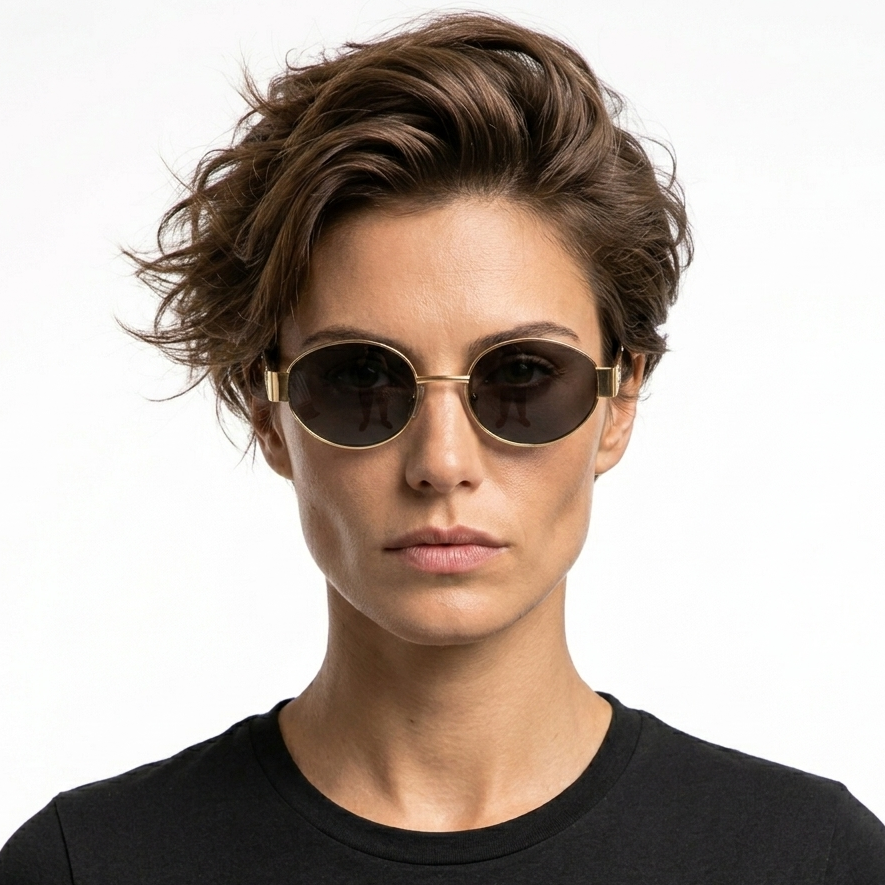 Trendy Oval Sunglasses