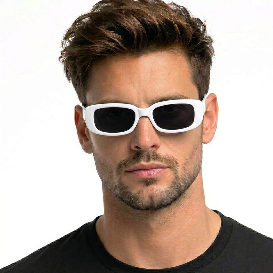 Rectangular Retro Sunglasses