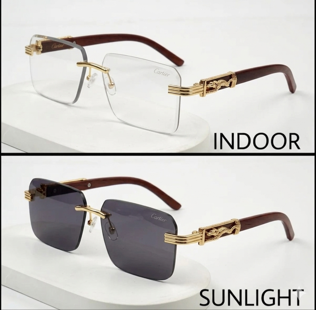 Gold Accents and Rosewood 5 in one Glasses